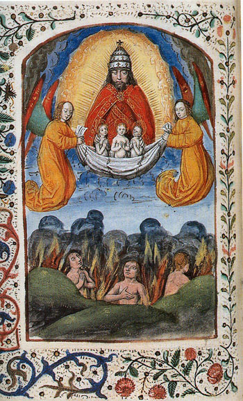 Medieval depiction of Purgatory